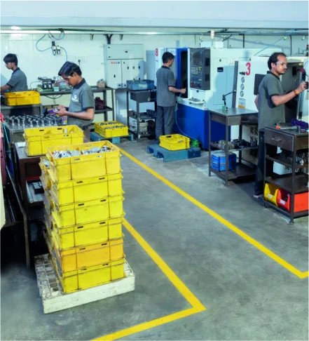 CNC machining shop floor